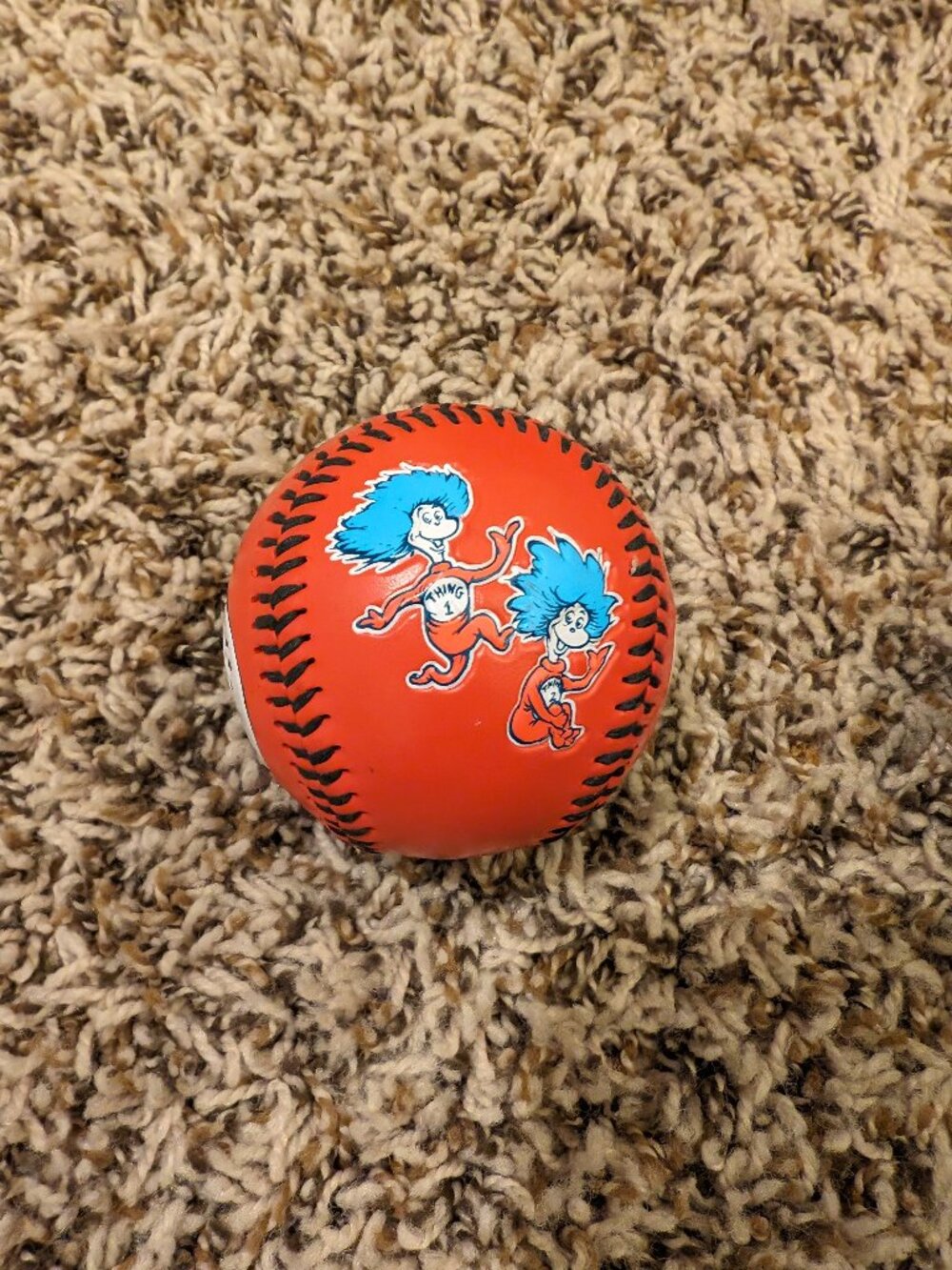 Dr. Seuss Souvenir Baseball 2006 - Cat In The Hat - Thing 1 and Thing 2